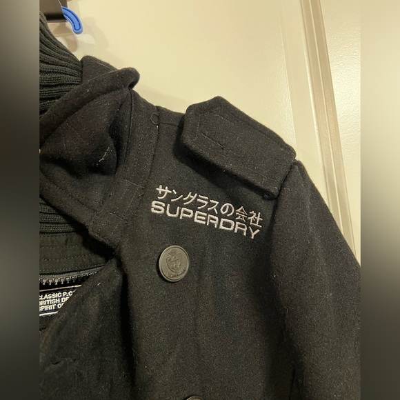 SUPERDRY NAVY LABEL CLASSIC PEACOAT - Picture 2 of 8